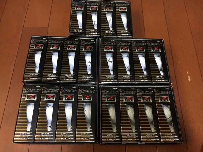 5ダース スリクソン Z スター WHITE 新品未使用 日本正規品 自宅室内保管 消費税ナシ ダンロップ SRIXON Z STAR DUNLOP
