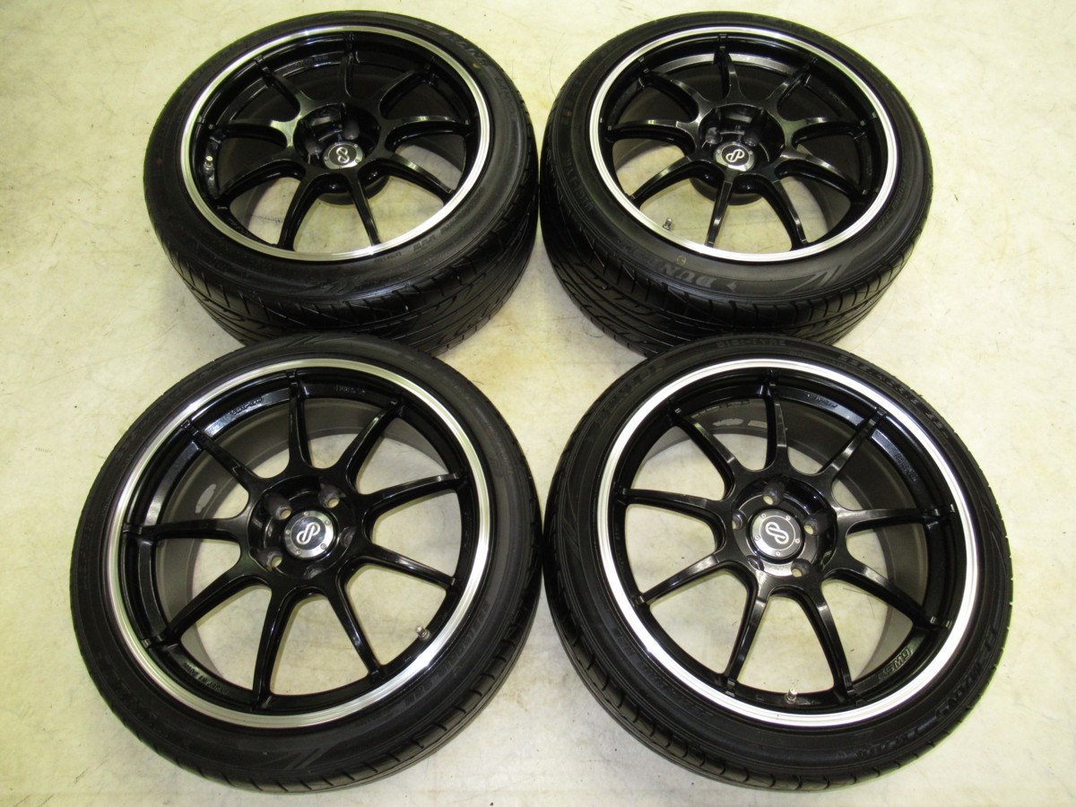 1円スタート売切り！ENKEI RSM9(ブラック) 8.5J-18+42，9.5J-18+45