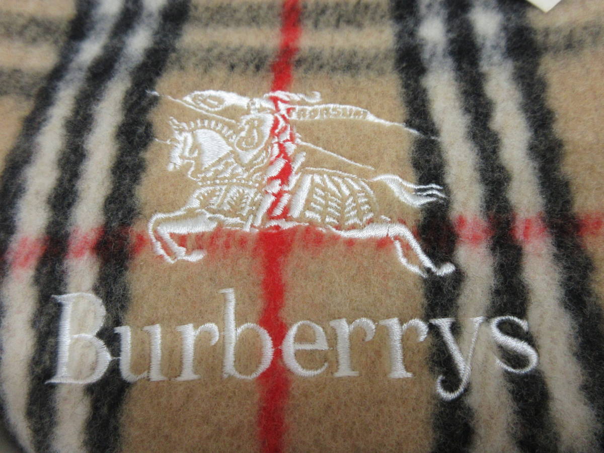 Burberrys バーバリー 高級純毛 ウール 毛布 グレー 新品未使用 【公式