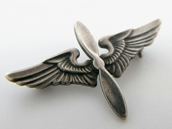 WW2 US ARMY AIR FORCES シルバー製 プロペラ ウイング USAAF