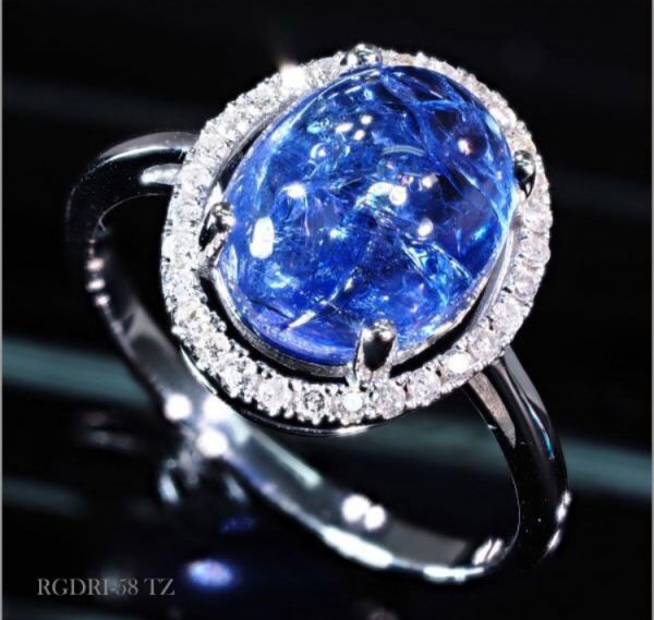 ダイヤモンドのリング DIAMOND/TANZANI】60万円 ダイヤモンド タンザナイト リング 指輪 18金
