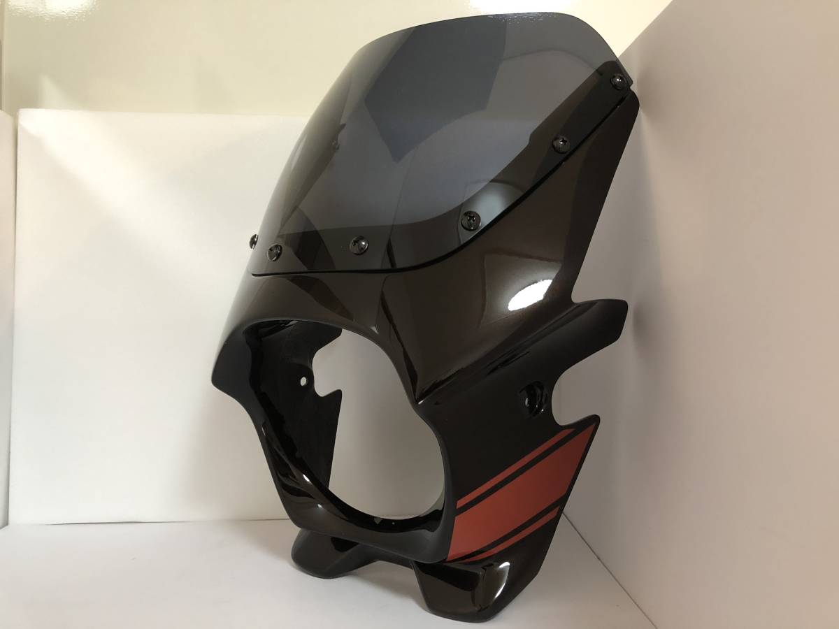 格安，本物保証 Z900RS Nプロジェクト ブラスターⅡ ビキニカウル Nプロ 純正複色仕上 キャンディトーンブラウン ストライプ 21266 定価59184円 ②(フロント)｜売買されたオークション情報、yahooの商品情報をア カワサキ用