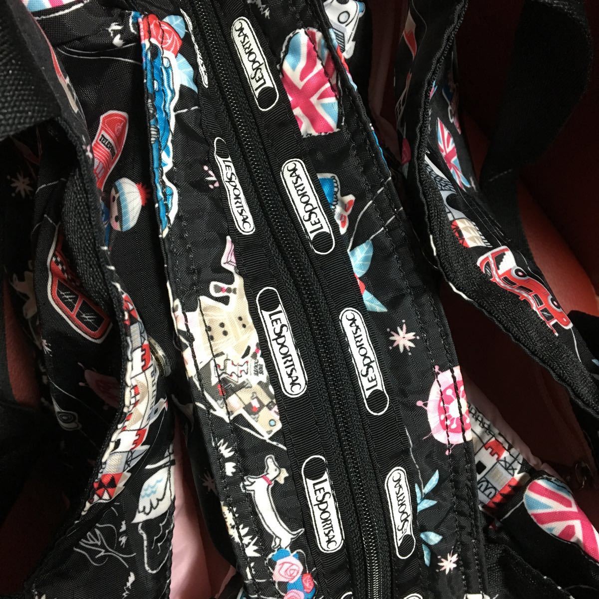 美品レスポ☆モリー☆ディズニーコラボwith charmファンシーザット 