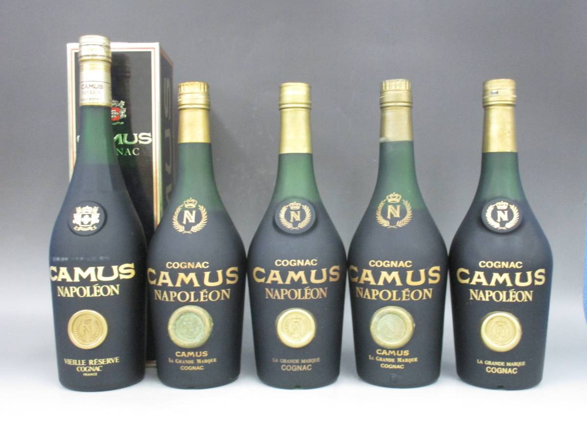 【驚きの破格値，大得価】 26gf27 CAMUS カミュ 5本セット / NAPOLEON ナポレオン 700ml &times;5本 / 古酒 ブランデー 未開栓(カミュ)｜売買されたオークション情報、yahooの商品情報をアーカイブ公開 - オークファン コニャック