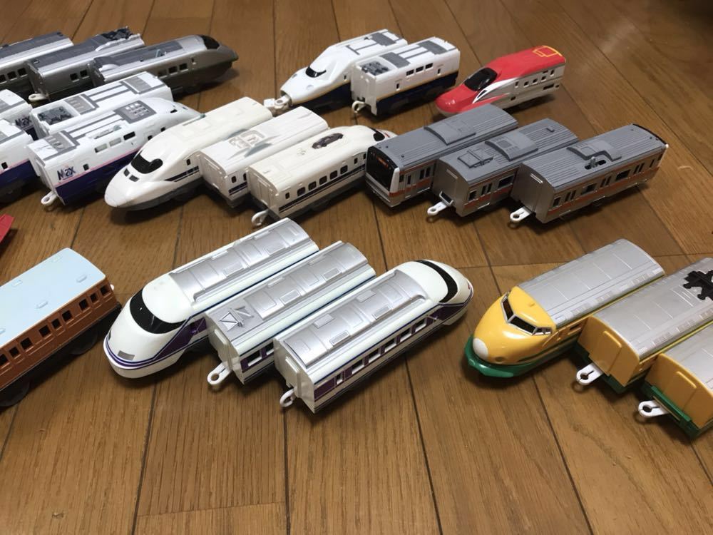 ドクターイエローグリーンライン含プラレールまとめて車両 ジャンク_2