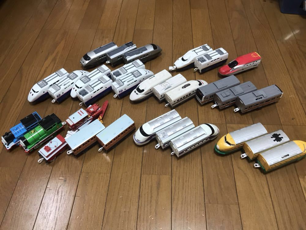 ドクターイエローグリーンライン含プラレールまとめて車両 ジャンク_3