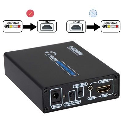 人気?　DATACE S端子/コンポジット to HDMI変換コンバーター アナログ hdmi変換器 Sビデ