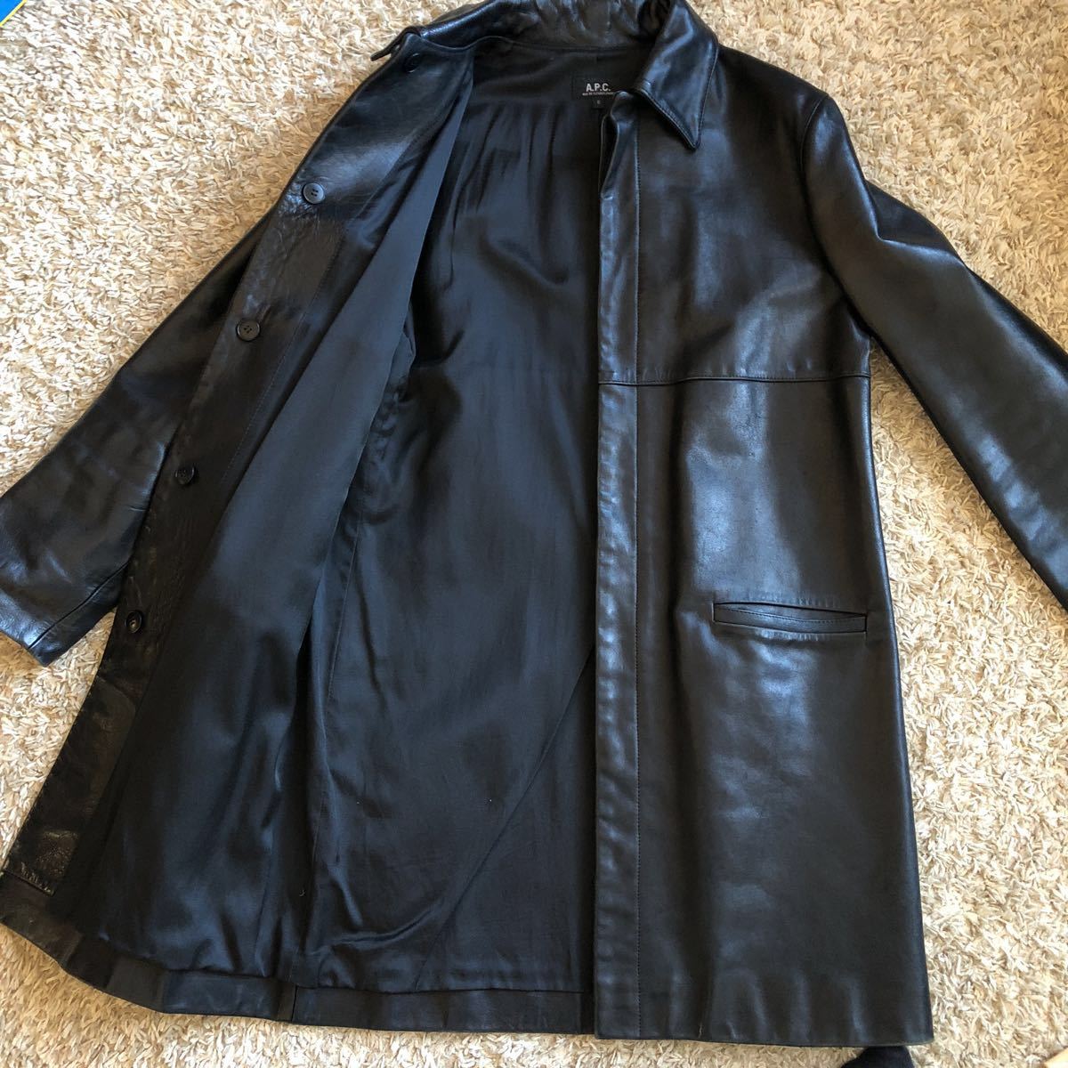 フランス製 アーペーセー 馬革 apc ブラック A.P.C.アーペーセー 