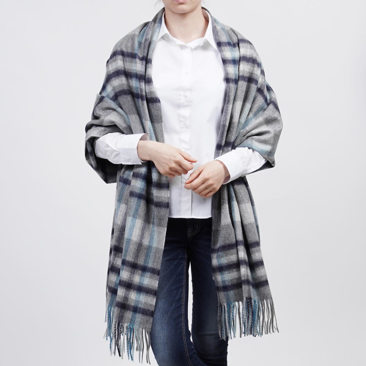 Johnstons of Elgin 100%カシミヤ ストール Johnstons 