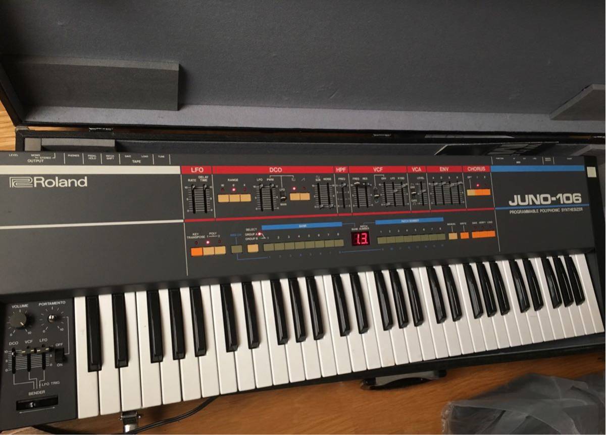 Roland JUNO-106 アナログシンセサイザー ジャンク品 ジャンク品 ROLAND ローランド アナログシンセサイザー JUNO-106 通電