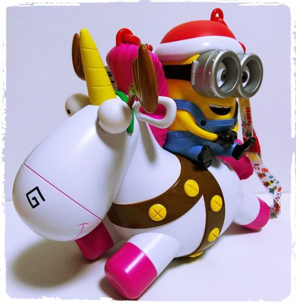 □ USJ ミニオン ボブ & フラッフィ ポップコーンバケット バケツ 2018 クリスマス MINIONS ユニバーサルスタジオジャパン 購入代行