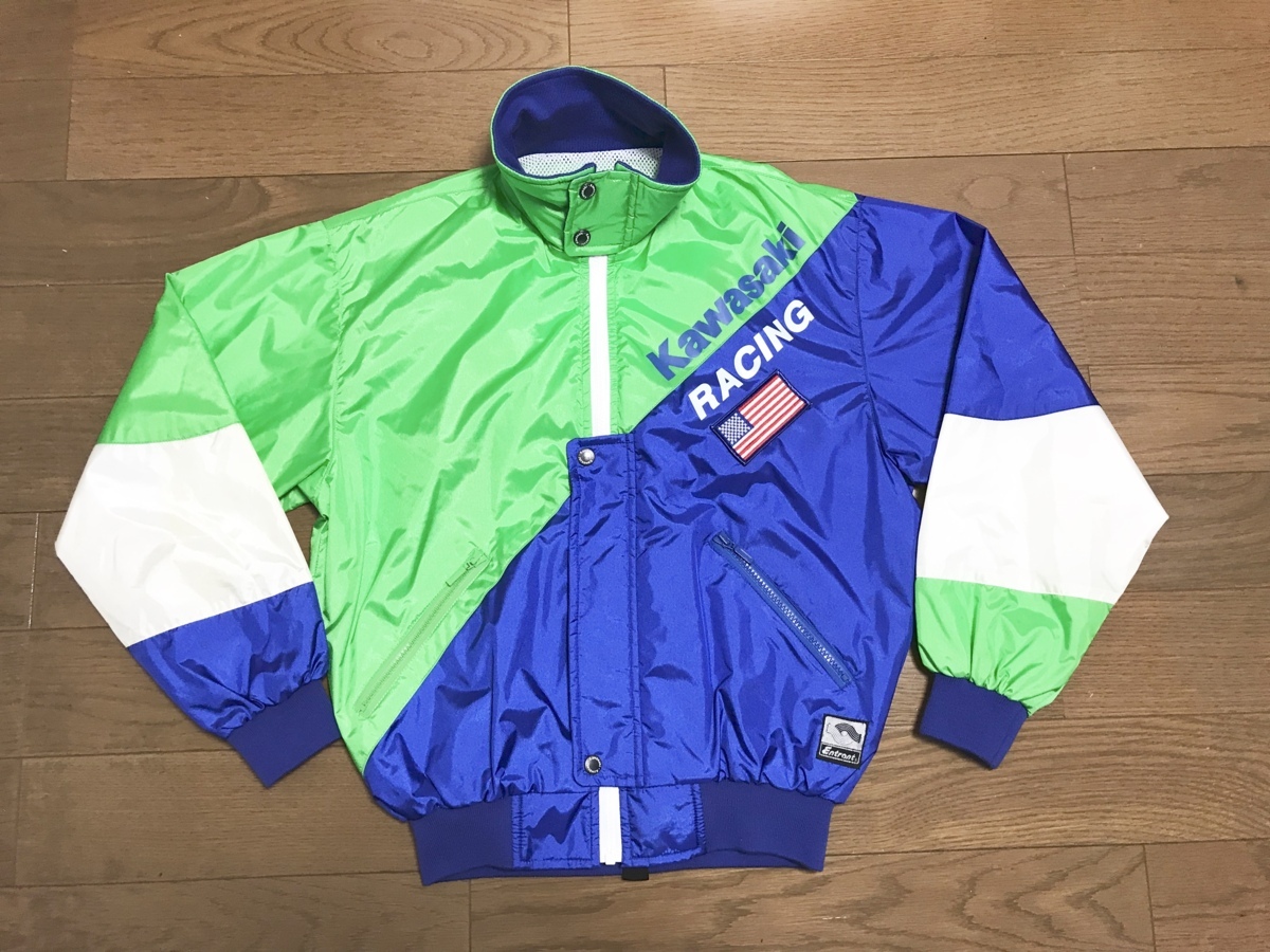 ヴィンテージ 70s 当時物 スイングトップ 緑 希少カワサキ L 