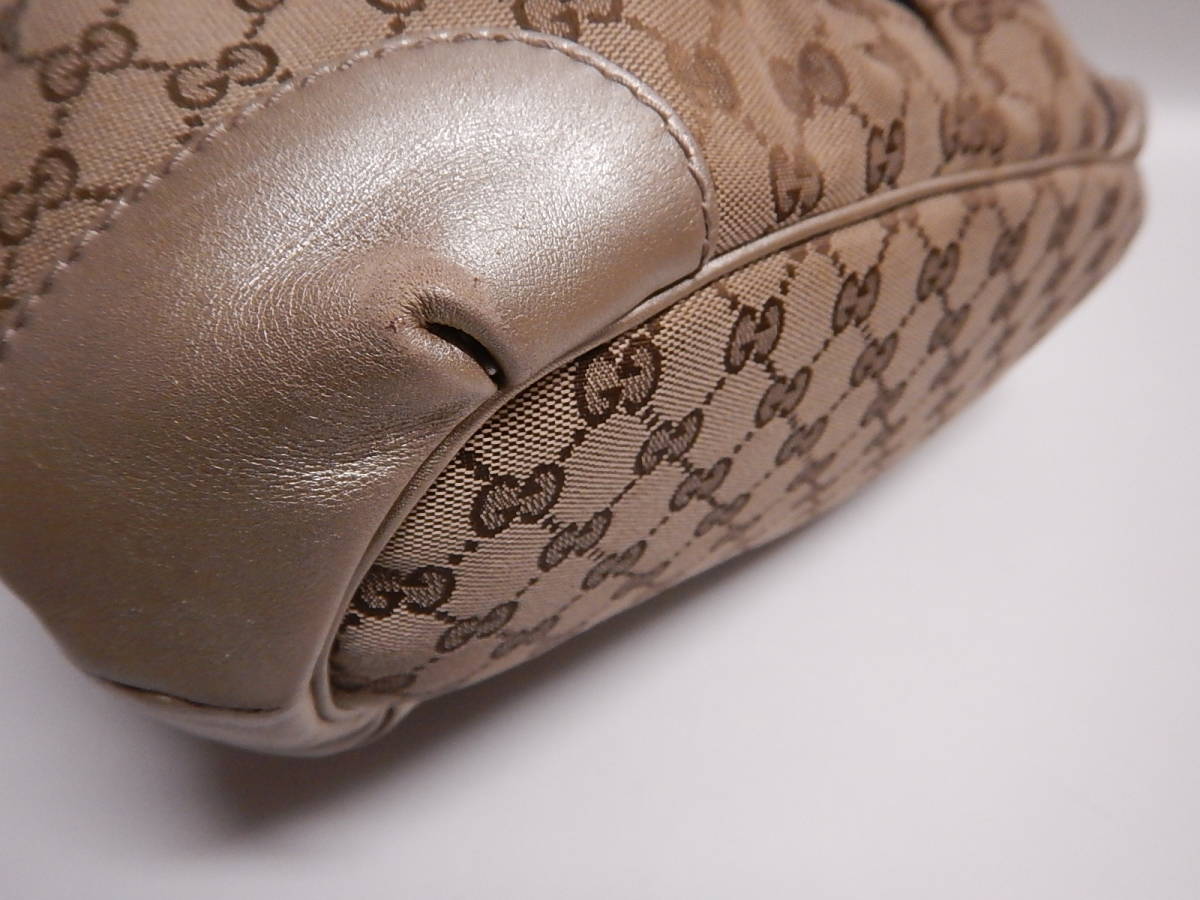 □GUCCI グッチ トートバッグ ハンドバッグ ゴールド□11-8 【公式通販】