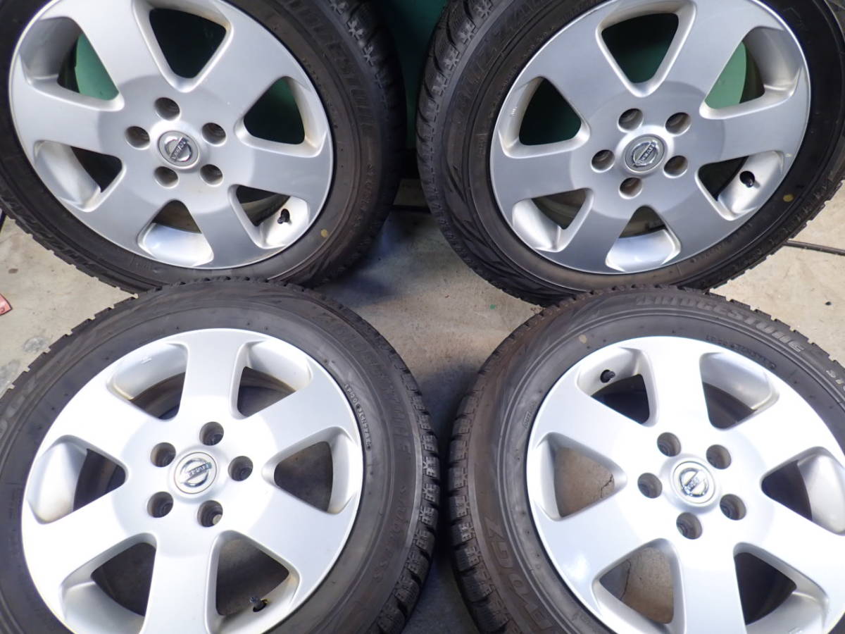 【正規品，豊富な】 ニッサン純正 セレナなど 205/60R16 ブリヂストン GZ 2014年製 バリ山スタッドレス 4本セット(スタッドレスタイヤ)｜売買されたオークション情報、yahooの商品情報をアーカイブ公開 - オークファ 5穴