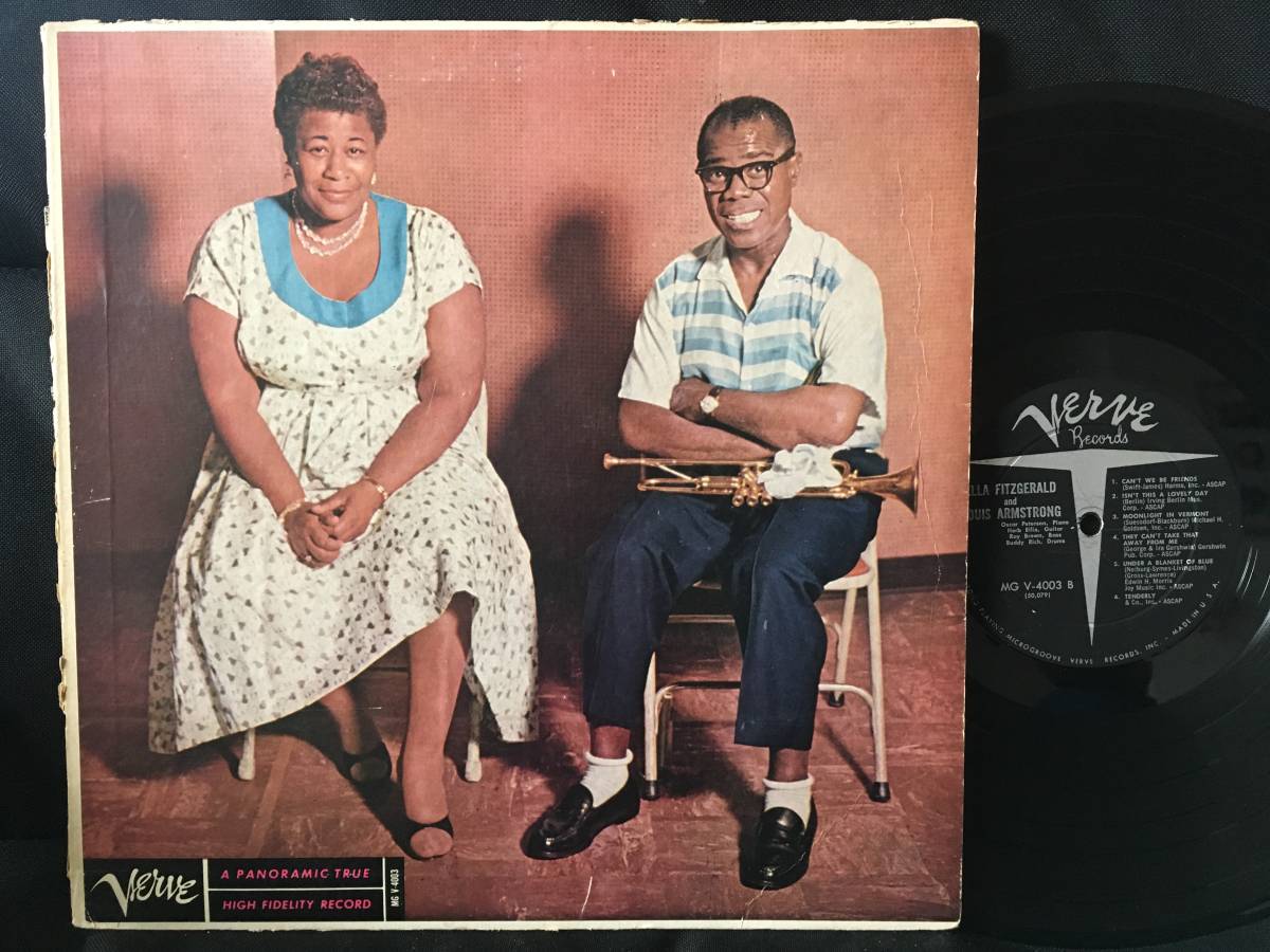 USオリジナル　mono 深溝　ELLA FITZGERALD AND LOUIS ARMSTRONG / ELLA AND LOUIS / VERVE