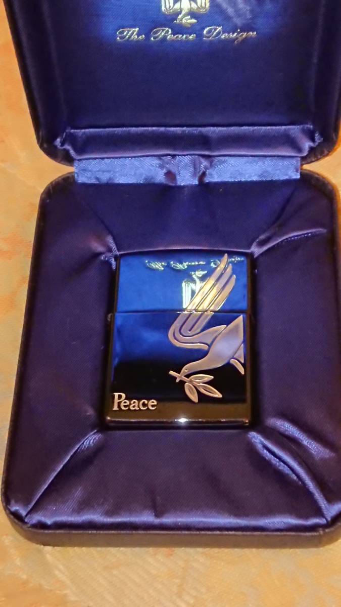07年 ピース peace ブルーチタン zippo used 美品