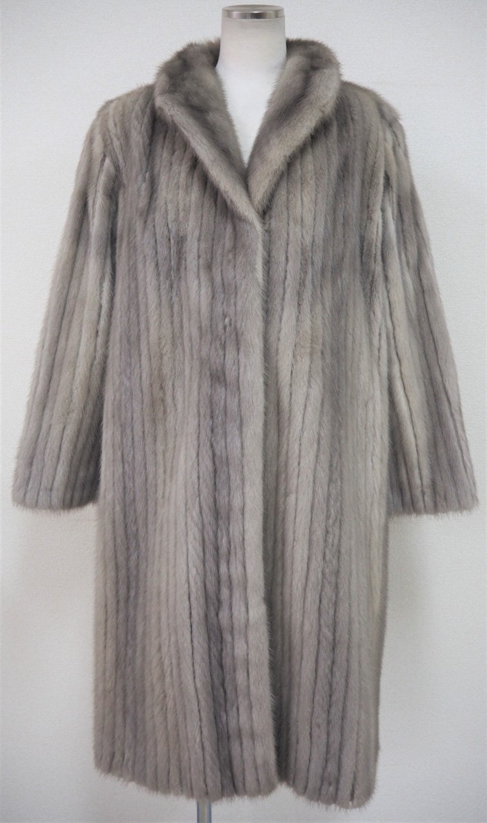 美品【 SAGA MINK 】サガ 高級毛皮 サファイヤミンク ロングコート