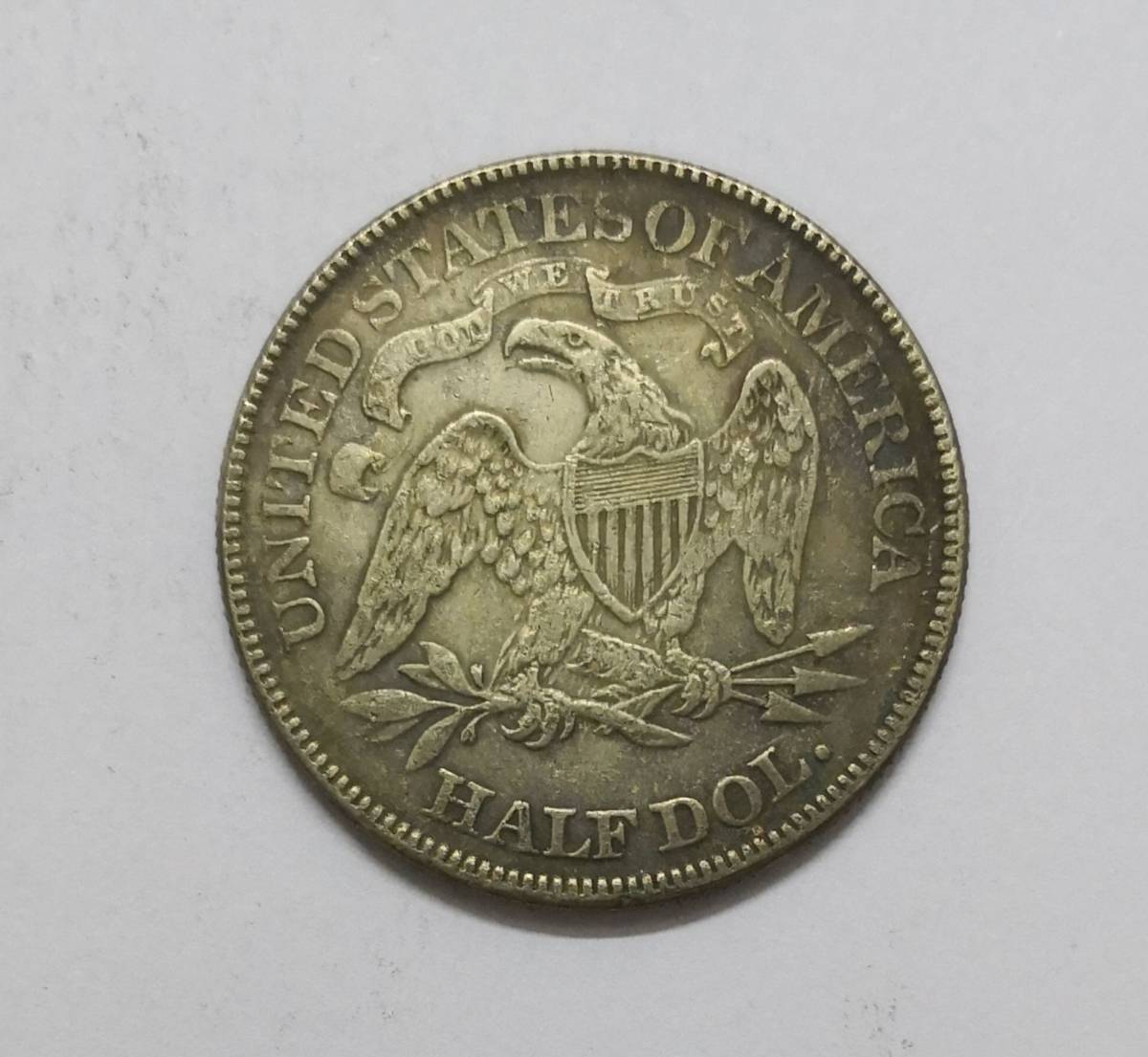 外国銀貨 アメリカ 自由の女神 1882年銘 銀貨 貨幣 貿易銀 30.4mm 11.5