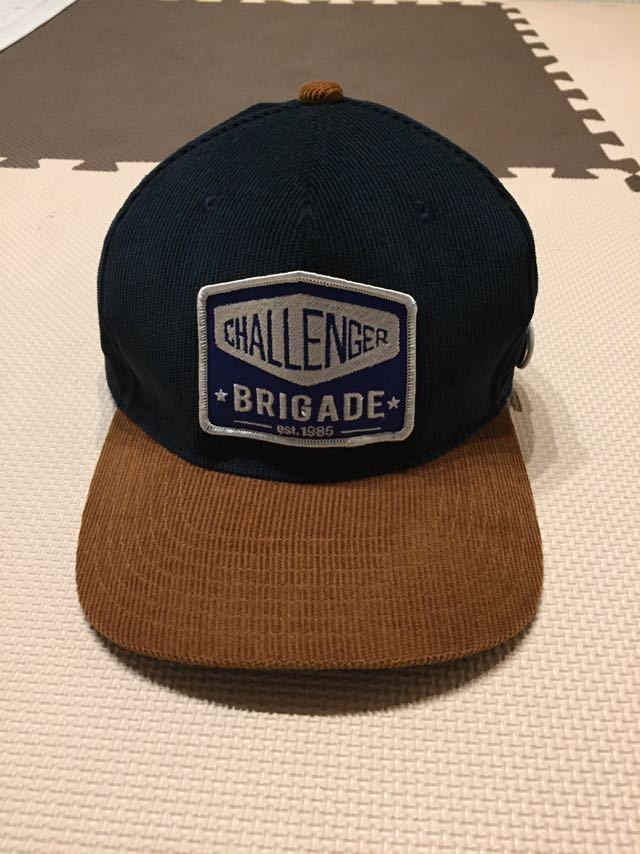 challenger チャレンジャー コーデュロイ キャップ cap ネイビー
