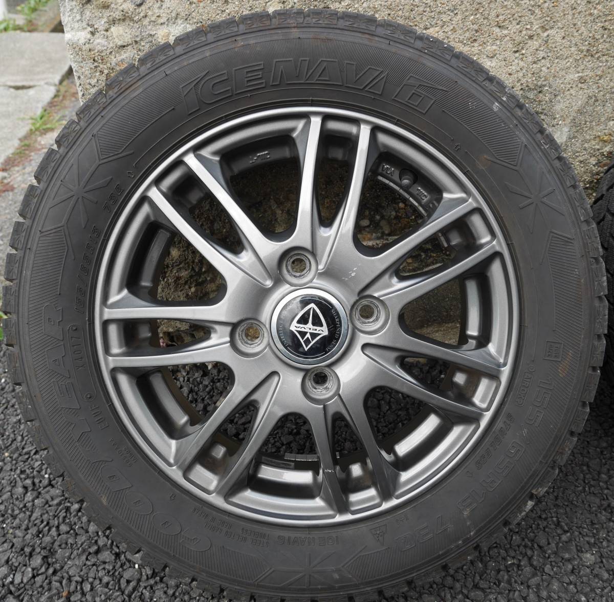 Weds Velva 155 65 R13 ICENAVI6 スタッドレス 2017年製 1シーズン使用