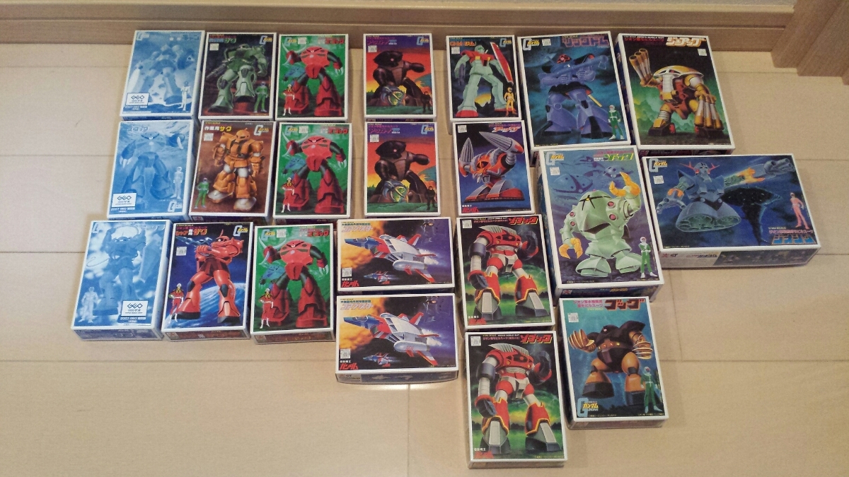 レア希少非売品含むガンプラコレクション22個セット旧キット1/2サイズで復活GEOゲオ特別版グフズゴックギャンカスタム改造改修等に