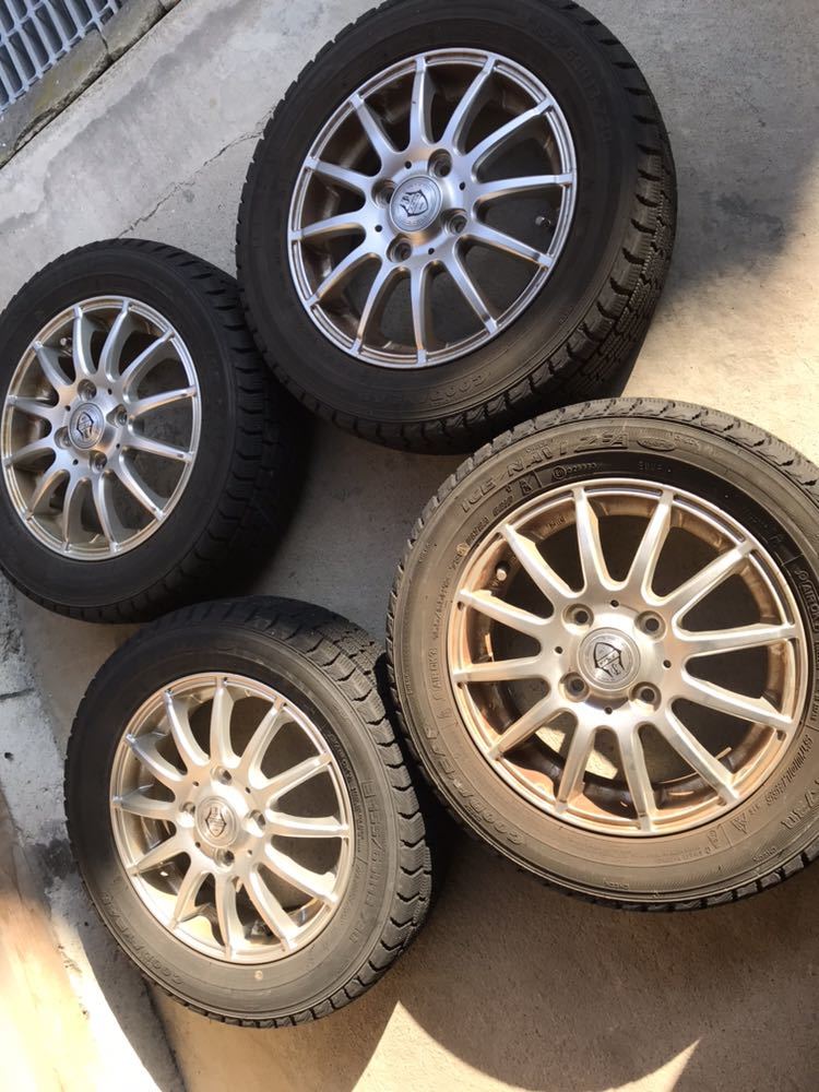 スズキ純正ホイール BRIDGESTONE Playzのセット 155⁄65R13 100の4穴 