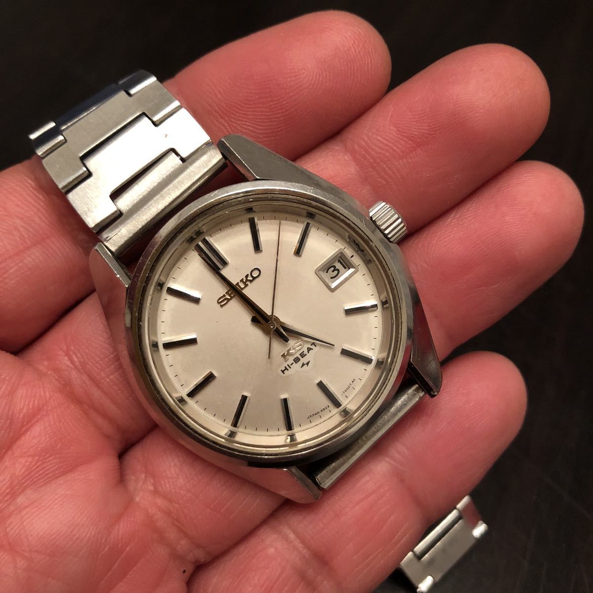 KING SEIKO KS HI-BEAT デイデイト メダリオン付き 4502-7001 手巻き 