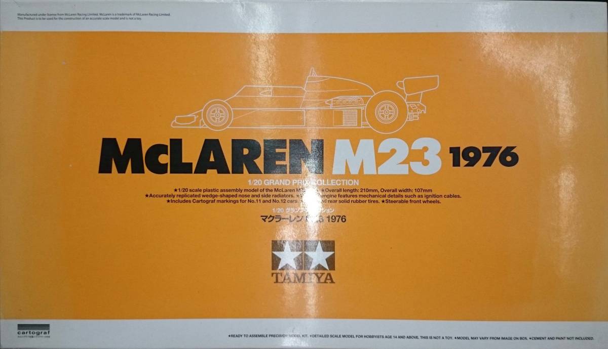 タミヤ 1/20 タミヤ マクラーレン M23 1976 1⁄12 ヤードレー
