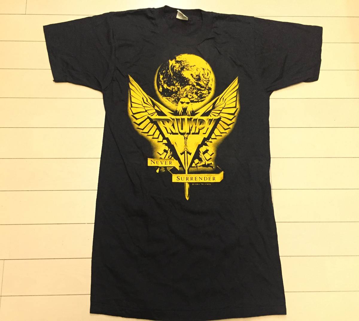 1982年製 デッドストック 82年 TRIUMPH Tシャツ 黒ボディ USA製
