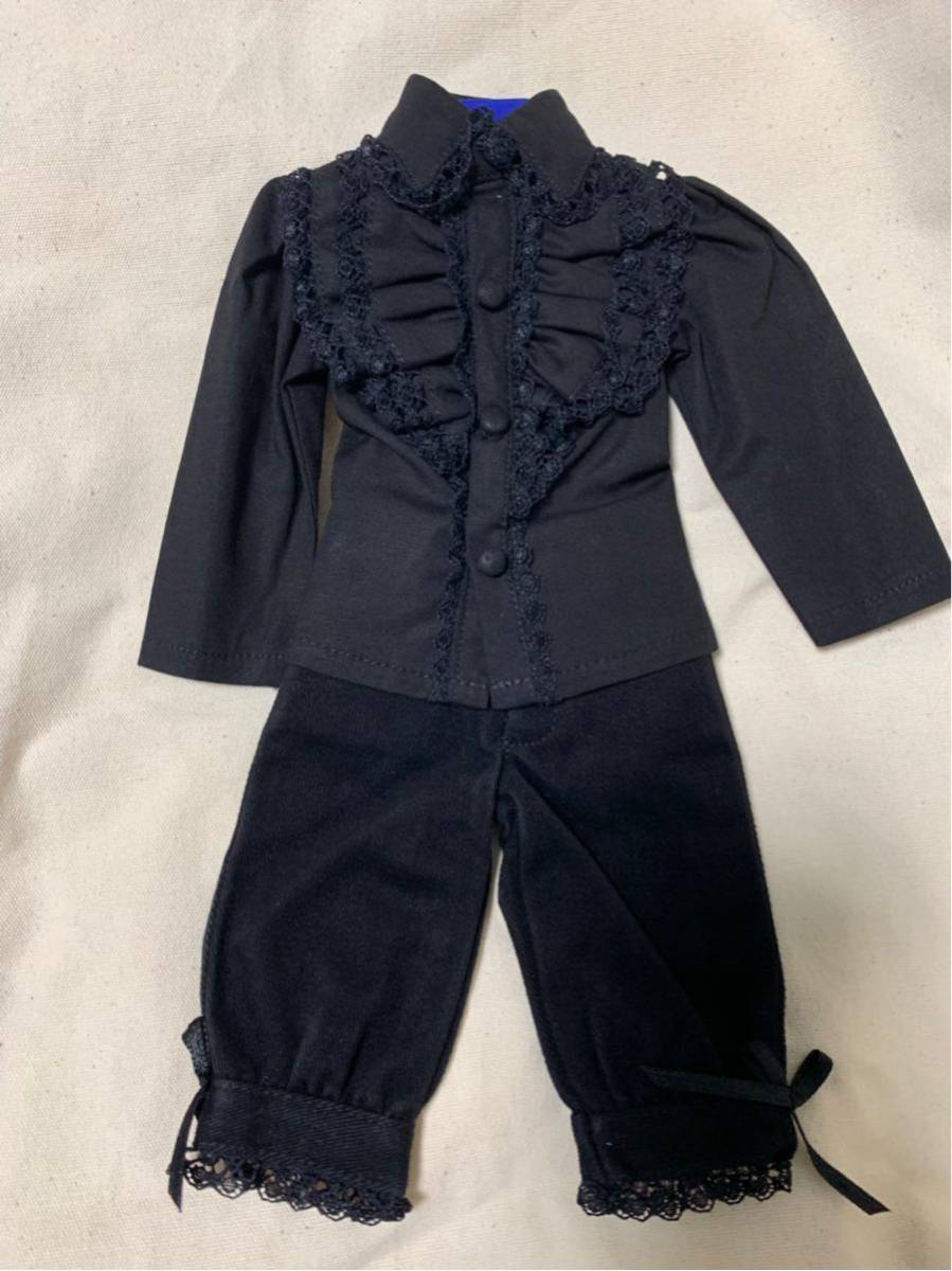 SDM MSD 黒ブラウス ズボン セット ブラック ハロウィン 40センチ スーパードルフィー_1