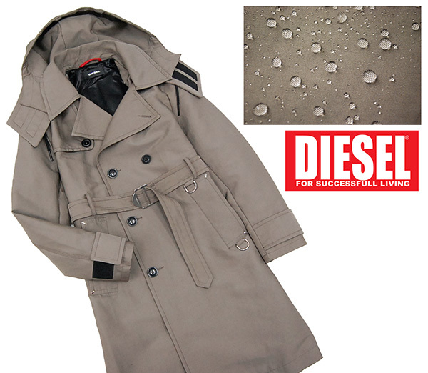 定価￥74，000 ディーゼル DIESEL 撥水ボンディング加工 本格トレンチ