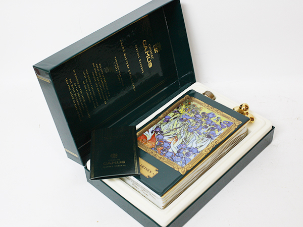 1円～☆カミュ ブック ゴッホ アイリス コニャック 陶器ボトル CAMUS