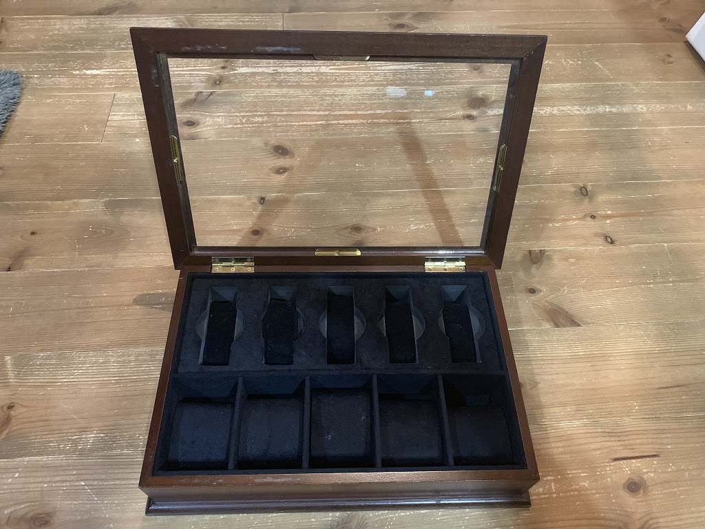  10本用 腕時計 収納ケース 木製 ウォッチ ボックス コレクションケース_1