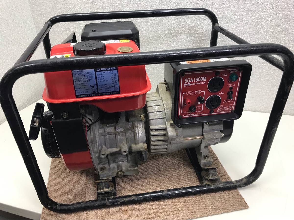 中古品) DAISHIN ダイシン ガソリンエンジン発電機 60Hz (中古品 