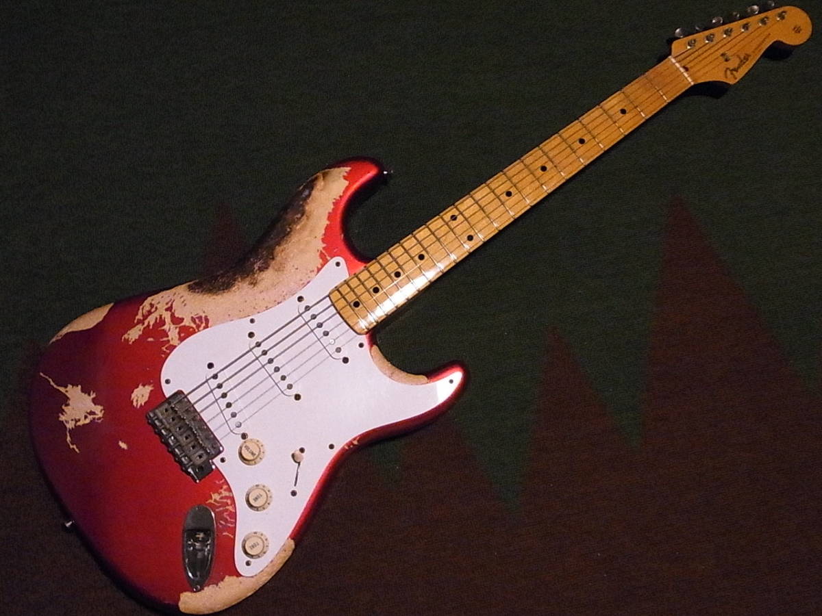 FENDER JAPAN STRATOCASTER ST-57 フェンダージャパン　ストラトキャスター　ジャンク品　キャンディアップルレッド