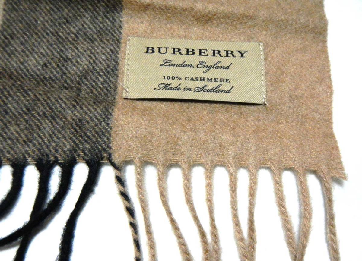 ☆BURBERRY バーバリー カシミアスカーフ イン チェック未使用品本物 