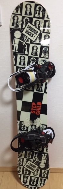 スノーボード STEP CHILD 板150、ビンディング、シューズ25.5、ケース ４点セット_1