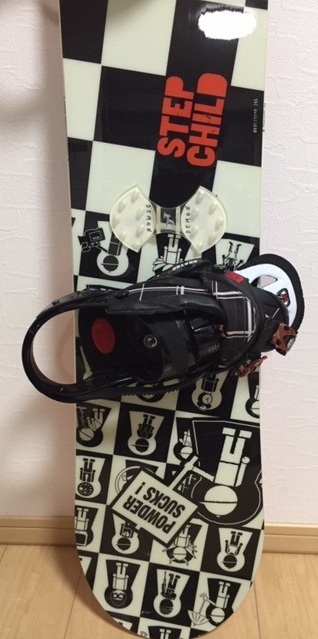 スノーボード STEP CHILD 板150、ビンディング、シューズ25.5、ケース ４点セット_3