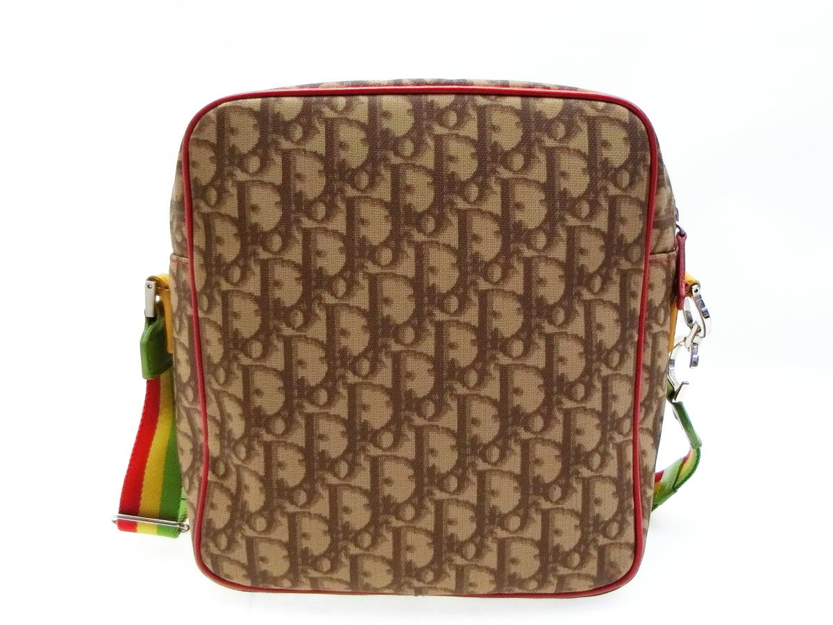 ◇N14894 クリスチャン ディオール トロッター 柄 ラスタカラー