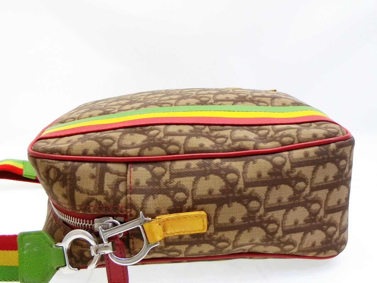 ◇N14894 クリスチャン ディオール トロッター 柄 ラスタカラー