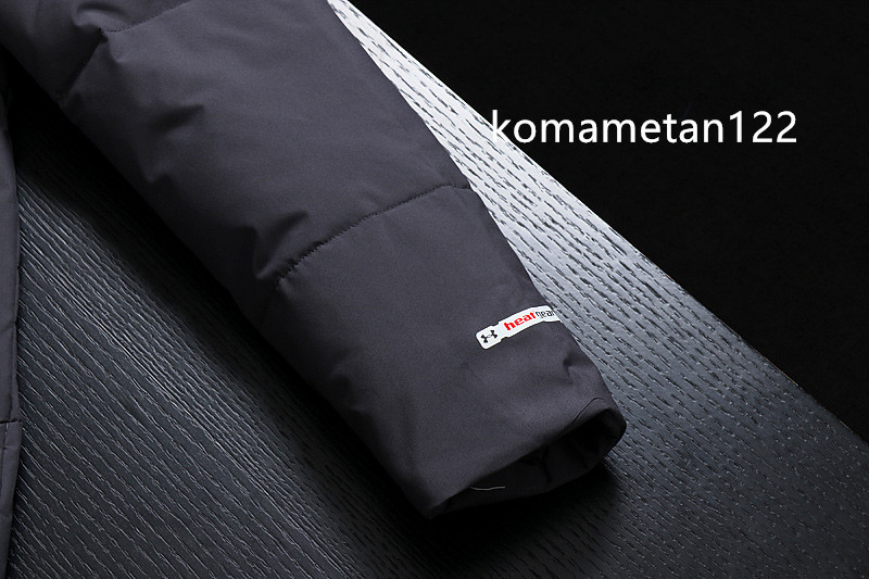 最高新品USデザイン※STORM※ メンズDUCKダウンジャケット　 フード付き（取り外し可能）グレー　サイズXL　1809－XL