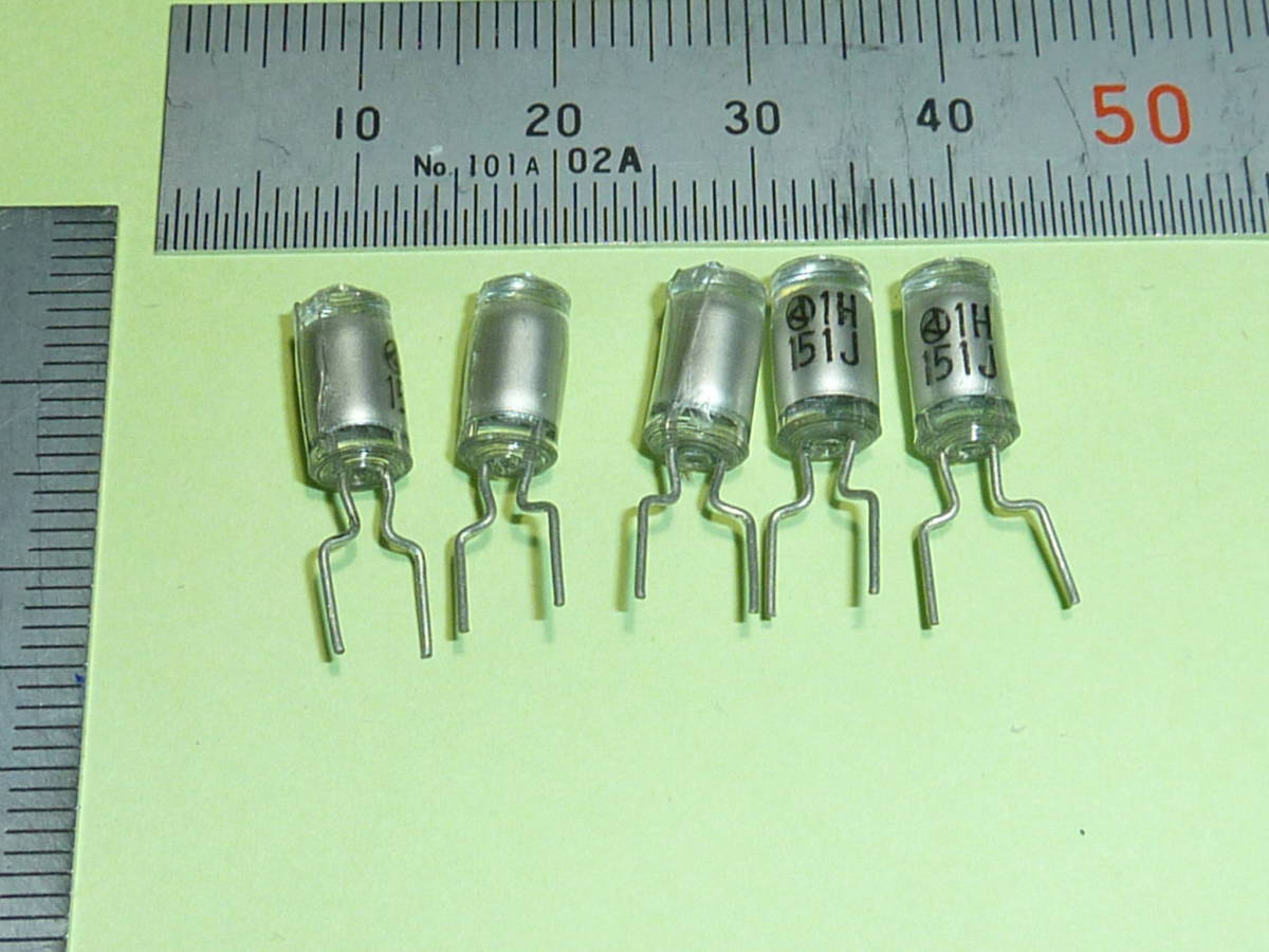 岡谷電機産業 スチロールコンデンサ 151J 50V ±5％ 150pF 4個(コンデンサ)｜売買されたオークション情報、yahooの商品情報 ...