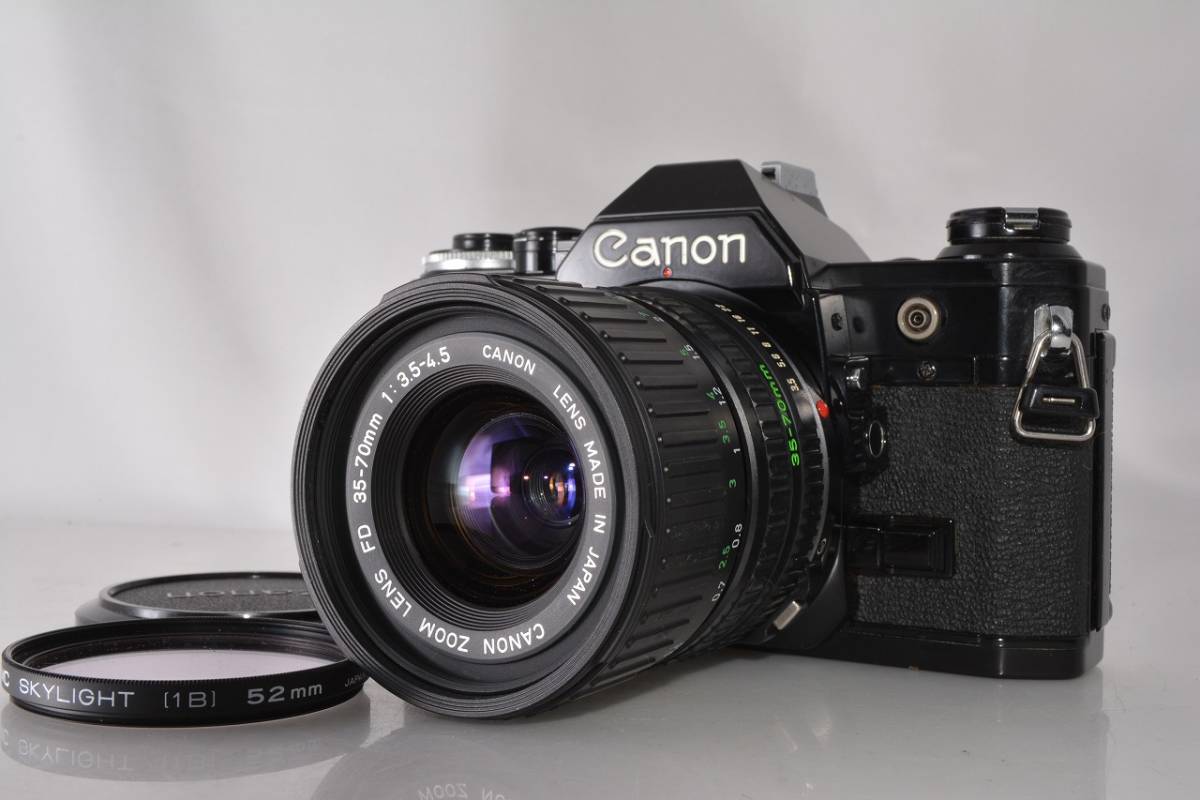 キヤノン Canon AE-1 ブラック + NEW FD 35-70mm F3.5-4.5 MACRO ☆完