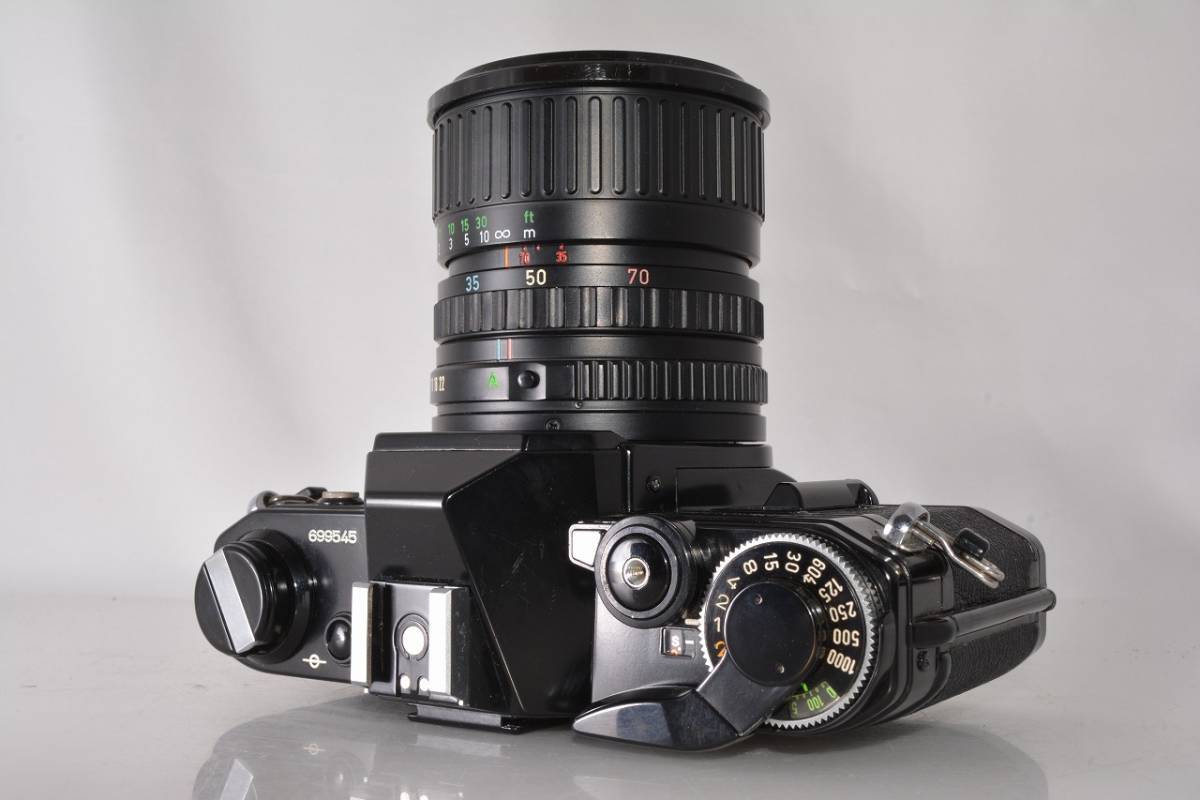 キヤノン Canon AE-1 ブラック + NEW FD 35-70mm F3.5-4.5 MACRO ☆完
