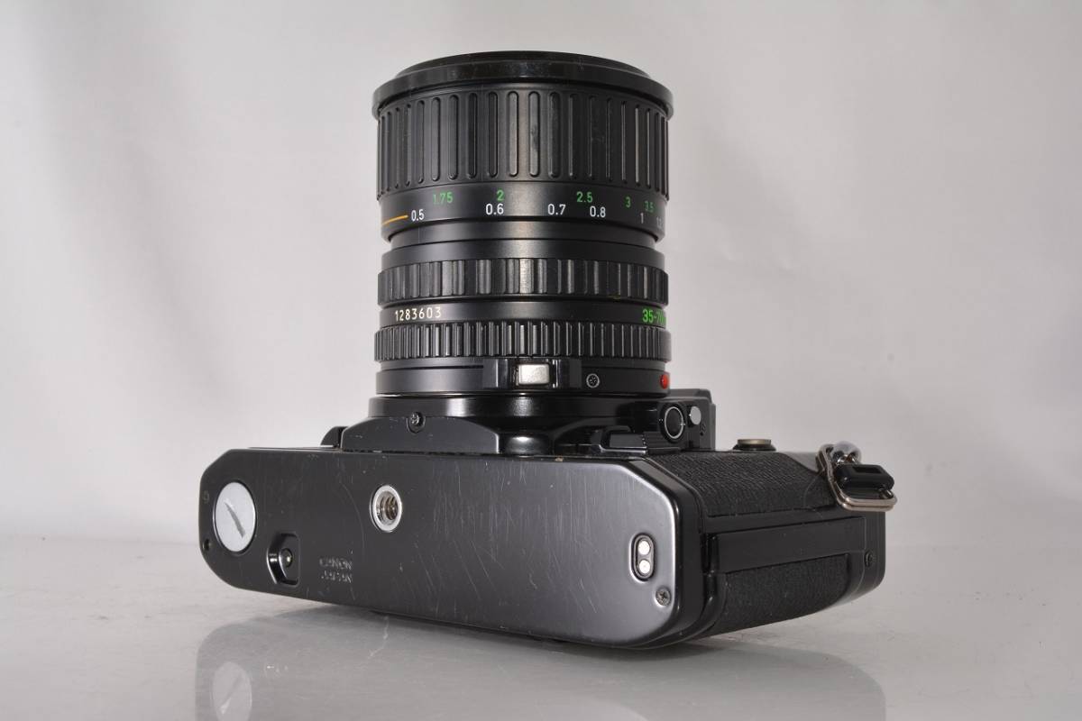 キヤノン Canon AE-1 ブラック + NEW FD 35-70mm F3.5-4.5 MACRO ☆完