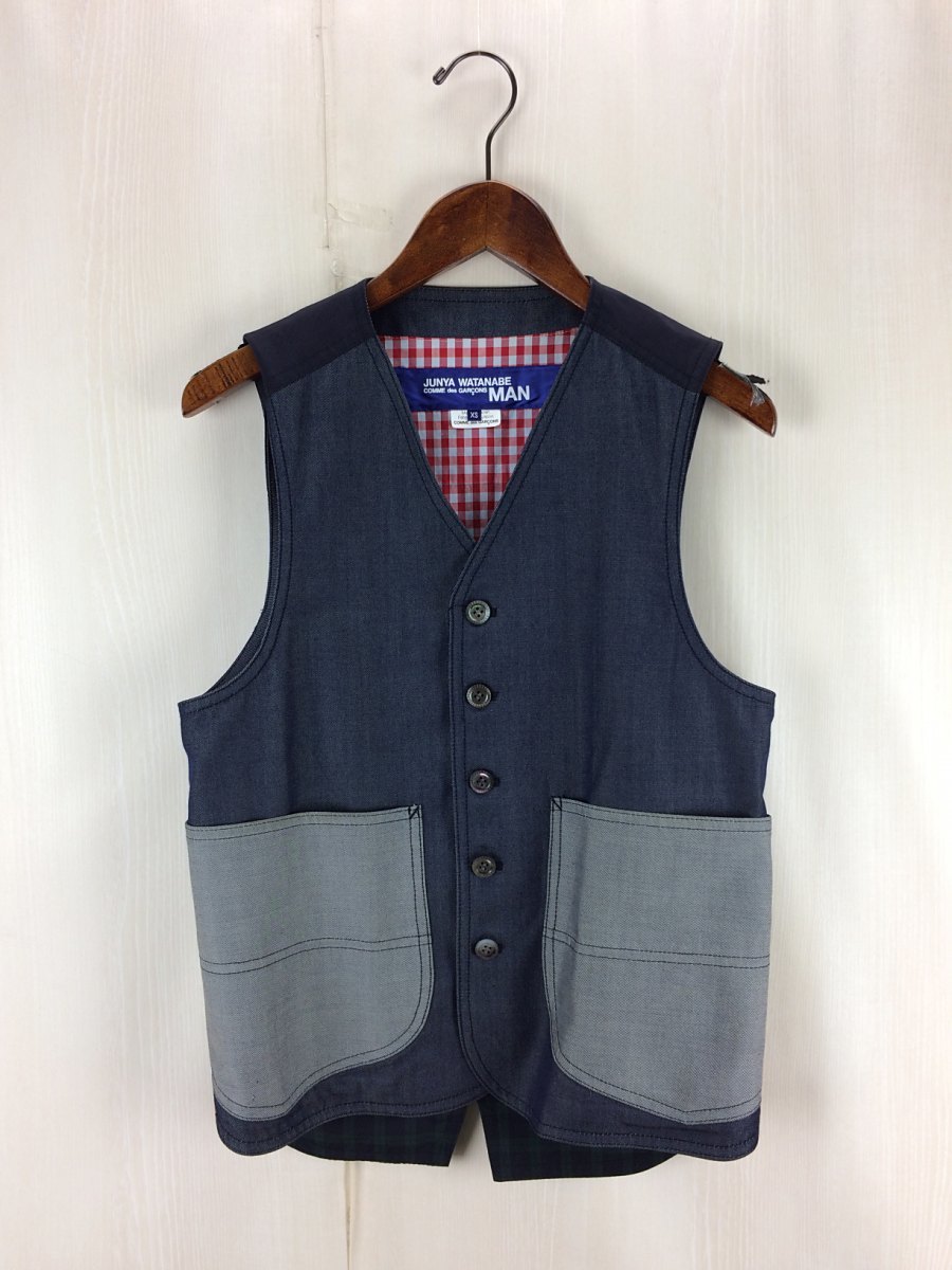 お得，爆買い JUNYA WATANABE MAN COMME des GARCONS ジレベスト/XS/ウール/IDG(XSサイズ以下)｜売買されたオークション情報、yahooの商品情報をアーカイブ公開 - オークファン XSサイズ以下