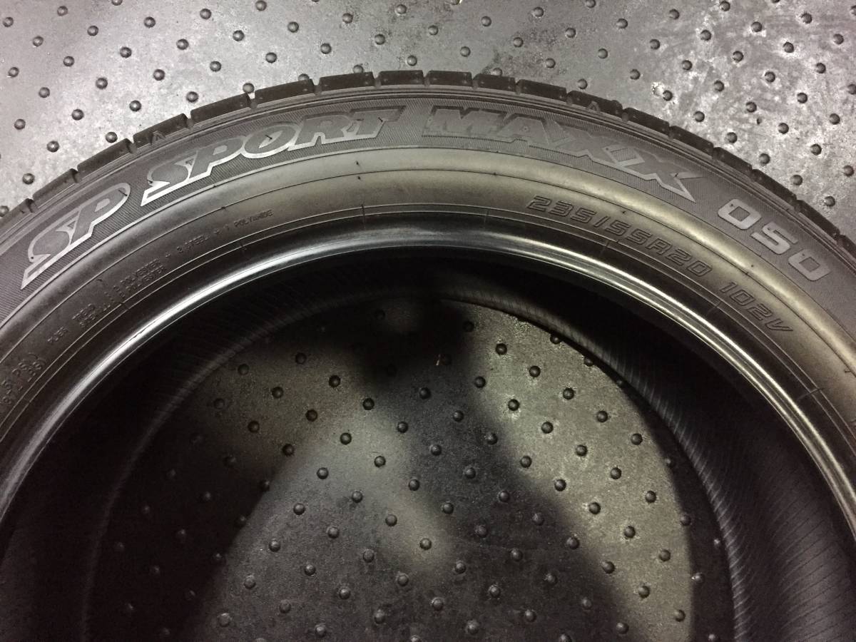 【16年製造】 DUNLOP SP SPORT MAXX 050 235/55R20 レクサス RX 等に 【横浜市タイヤ交換可】