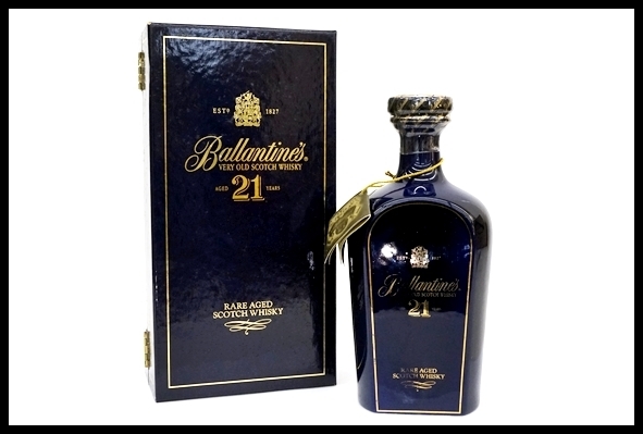  1009 Ballantines's バランタイン21年 陶器ボトル 700ml 箱付(スコッチ)｜売買されたオークション情報、yahooの商品情報をアーカイブ公開 - オークファン スコッチ