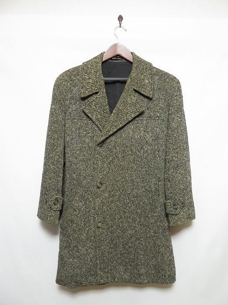  b115MO/フランス製 agnes b homme ハーフコート ジャケット ウール ツイード ベルト付き 1 ベージュ(ジャンパー、ブルゾン)｜売買されたオークション情報、yahooの商品情報をアーカイブ公開 - オー 男性用