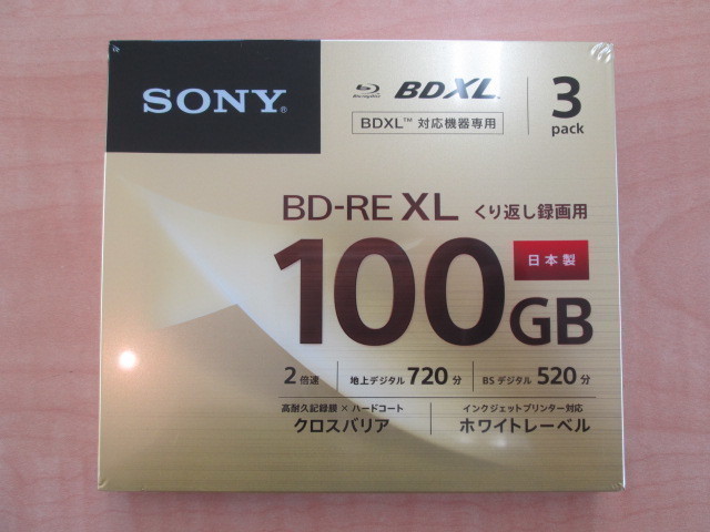 ソニー 日本製 ブルーレイディスク BD-RE XL ⑪ ソニー 録画用ブルーレイ BD-RE XL 100GB 2倍速 計6枚 100GB